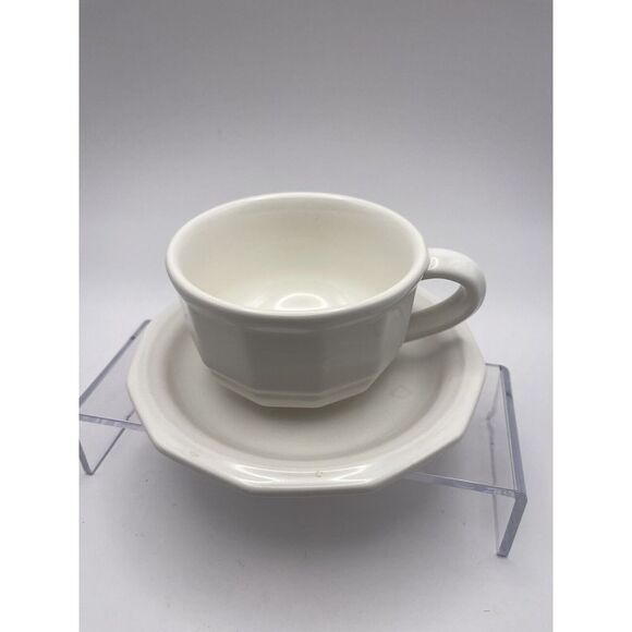 Pfaltzgraff Heritage White Cups/Mugs & Saucers-Crafted‎ In USA- - Picture 2 of 8